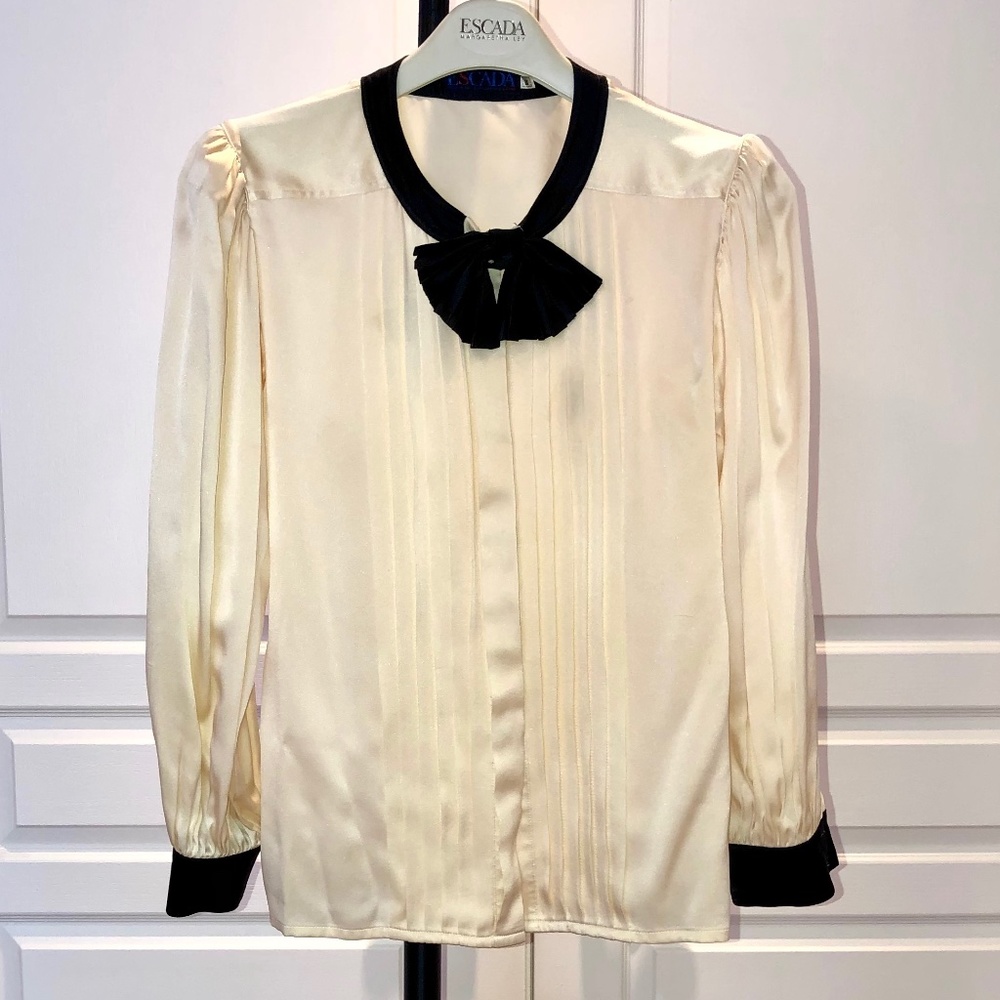 Escada silk blouse, vintage